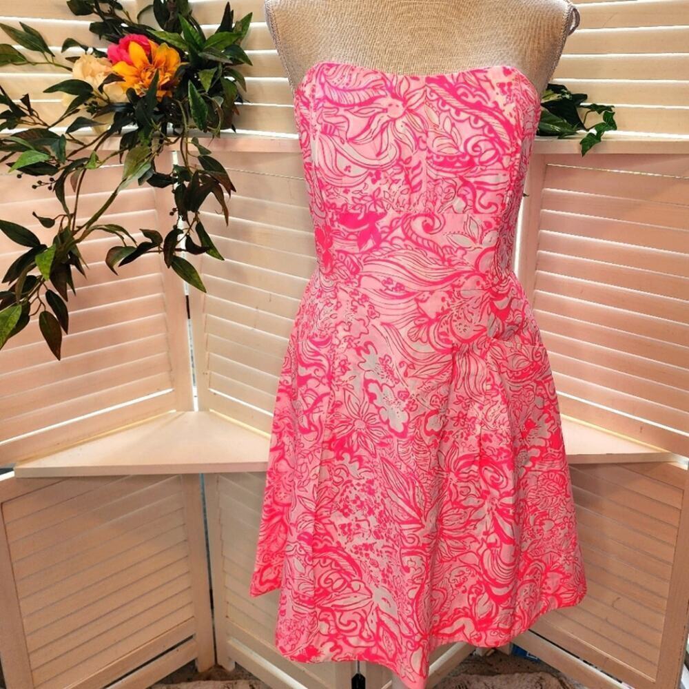 LILLY PULITZER BLOSSOM PINK DRESS SIZE 8